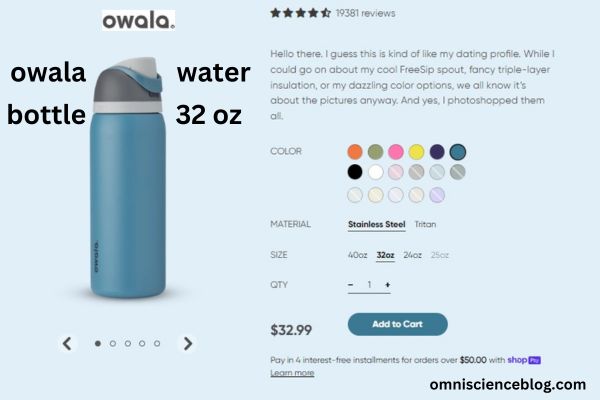 Owala Water Bottle 32 oz.: The Perfect Hydration Solution Explained